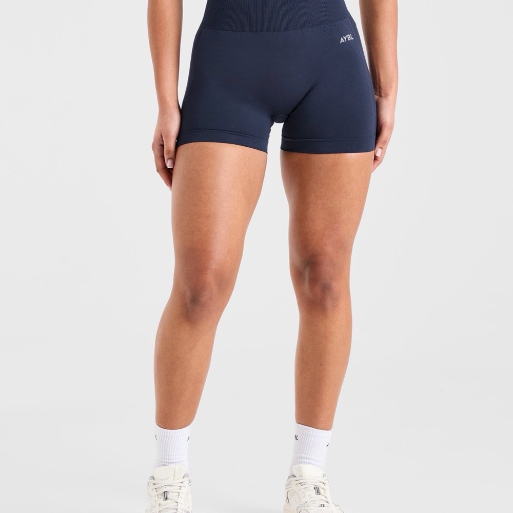 AYBL Deep Navy High-Rise Seamless Bike Shorts